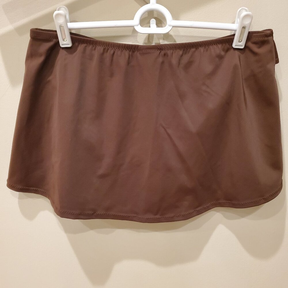 Merona brown swim skirt - Picture 2 of 7